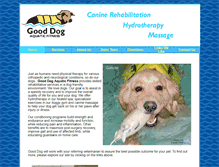 Tablet Screenshot of gooddogaquatic.com